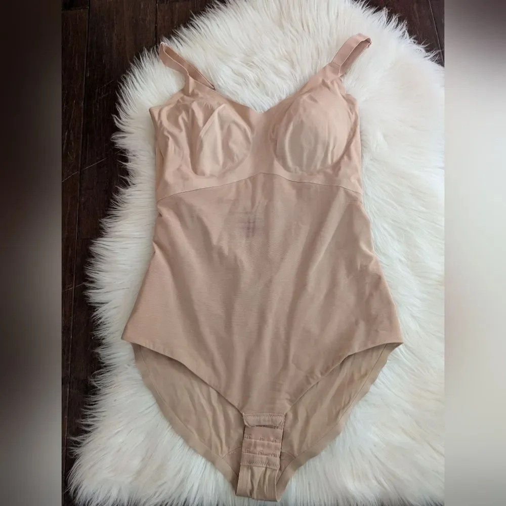 Honeylove Liftwear Cami Bodysuit Shaper Shapewear Sand Tan L Large